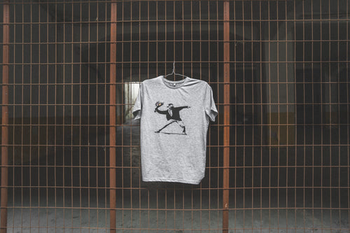 Flower Thrower T-Shirt - Gray