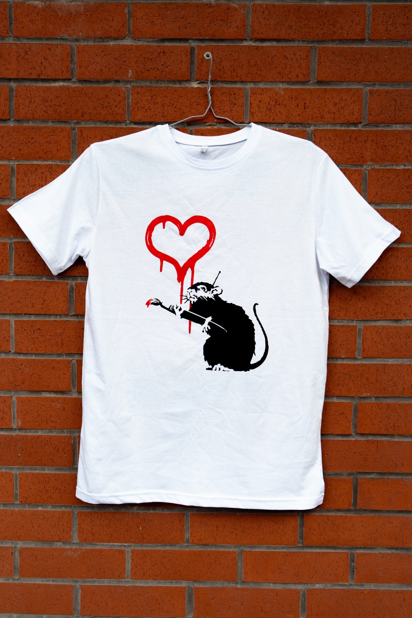 Love Rat T-Shirt - Banksy Art Shop