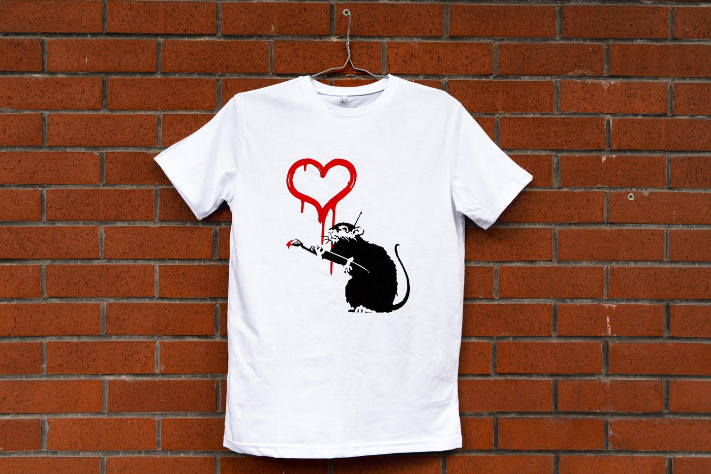 Love Rat T-Shirt - Banksy Art Shop